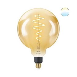 Obrázek pro produkt LED Žárovka WiZ Tunable White Filament Amber 8718699786830 E27 G200 6,5-25W 390lm 2000-5000K, stmívatelná - PHILIPS (929002419301)