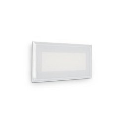 Obrázek pro produkt LED Venkovní nástěnné zápustné svítidlo Ideal Lux INDIO RECESSED 08W 255804 8W 1170lm 3000K IP65 19cm bílé - IDEALLUX