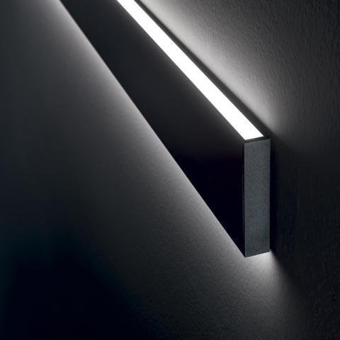 ILUX 268071 LED Nástěnné svítidlo Ideal Lux LINUS AP BK 4000K 268071 34W 3850lm 4000K IP20 120cm černé stmívatelné - IDEALLUX