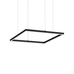 Obrázek pro produkt LED Závěsné svítidlo Ideal Lux ORACLE SLIM D50 SQUARE BK 3000K 259161 33W 2650lm 3000K IP20 50cm hranaté černé - IDEALLUX
