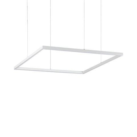 ILUX 259178 LED Závěsné svítidlo Ideal Lux ORACLE SLIM D70 SQUARE WH 3000K 259178 41W 3300lm 3000K IP20 70cm hranaté bílé - IDEALLUX