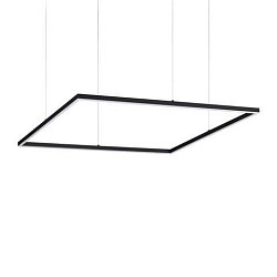 Obrázek pro produkt LED Závěsné svítidlo Ideal Lux ORACLE SLIM D90 SQUARE BK 3000K 259208 51W 4100lm 3000K IP20 85cm hranaté černé - IDEALLUX