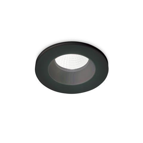 ILUX 252032 LED Stropní zápustné bodové svítidlo Ideal Lux ROOM-65 ROUND BK 252032 8W 800lm 3000K IP65 9,8cm kulaté černé - IDEALLUX