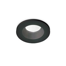 Obrázek pro produkt LED Stropní zápustné bodové svítidlo Ideal Lux ROOM-65 ROUND BK 252032 8W 800lm 3000K IP65 9,8cm kulaté černé - IDEALLUX