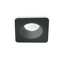 Obrázek pro produkt LED Stropní zápustné bodové svítidlo Ideal Lux ROOM-65 SQUARE BK 252056 8W 800lm 3000K IP65 10cm hranaté černé - IDEALLUX