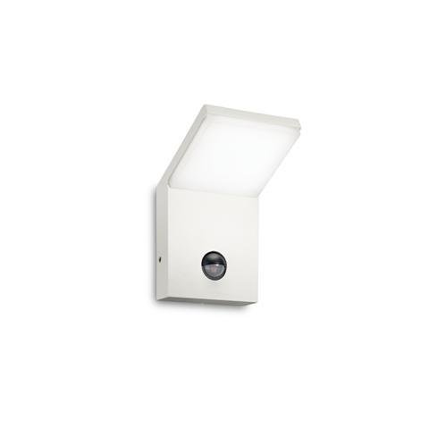 ILUX 269146 LED Venkovní nástěnné svítidlo Ideal Lux STYLE AP SENSOR BIANCO 3000K 269146 9,5W 750lm 3000K IP54 10cm bílé s PIR senzorem - IDEALLUX