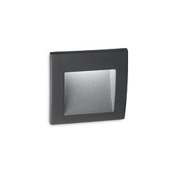 Obrázek pro produkt LED Venkovní zápustné svítidlo do zdi Ideal Lux WIRE AP SMALL ANTRACITE 255521 1,5W 60lm 3000K IP65 9cm antracitové - IDEALLUX