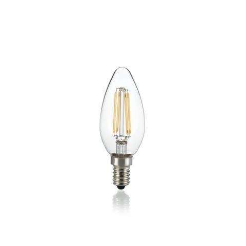 ILUX 271644 LED Filamentová žárovka Ideal Lux Oliva Trasparente 271644 E14 4W 430lm 3000K CRI90 čirá nestmívatelná - IDEALLUX
