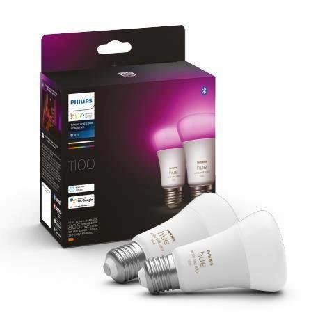 Levně PH 8719514291317 Hue Bluetooth LED White and Color Ambiance set 2ks žárovek Philips 8719514291317 E27 A60 9W 1100lm 2000-6500K RGB stmívatelné - PHILIPS (929002468802)