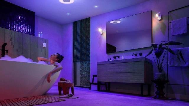 PH 41167/31/P9 Hue Bluetooth LED White and Color Ambiance Koupelnové stropní svítidlo Philips Xamento M 41167/31/P9 33,5W 2350lm 2000-6500K RGB IP44 38,1cm bílé, stmívatelné - PHILIPS HUE (915005997801) (obrázek 4)