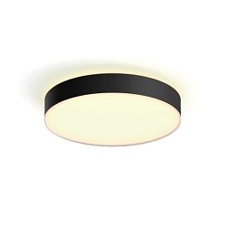Obrázek pro produkt Hue Bluetooth LED White Ambiance Stropní svítidlo Philips Enrave L 41160/30/P6 33,5W 4300lm 2200-6500K IP20 42,5cm černé, stmívatelné s dálkovým ovladačem - PHILIPS HUE (915005996901)