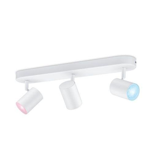 Levně PH 8719514551916 Stropní bodové svítidlo WiZ IMAGEO 8719514551916 LED GU10 3x4,9W 3x345lm 2200-6500K RGB IP20 CRI90 bílé, stmívatelné - PHILIPS (929002658901)