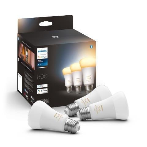 Philips Hue Bluetooth LED White Ambiance set 3ks žárovek 8719514328266 E27 A60 3x6W 3x800lm 2200-6500K bílé stmívatelné