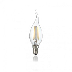 Obrázek pro produkt LAMPADINA CLASSIC E14 4W COLPO DI VENTO TRASP 4000K - IDEALLUX