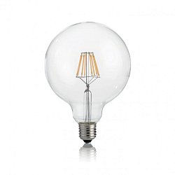 Obrázek pro produkt LAMPADINA CLASSIC E27 8W GLOBO D125 TRASPARENTE 4000K - IDEALLUX