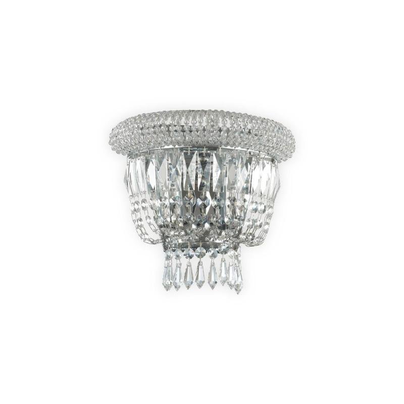 ILUX 207155 Elegantní nástěnné svítidlo DUBAI AP2 CROMO - IDEALLUX