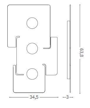 ILUX 215761 TOTEM PL3 - IDEALLUX (obrázek 3)