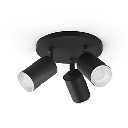 Obrázek pro produkt Hue Fugato Bluetooth SVÍTIDLO BODOVÉ GU10 3x5,7W 3x350lm 2000-6500K, černá - PHILIPS HUE (915005761601)