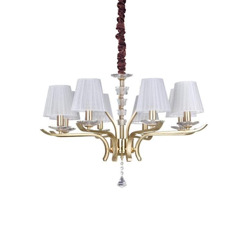 ILUX 197739 PEGASO SP8 OTTONE SATINATO - IDEALLUX