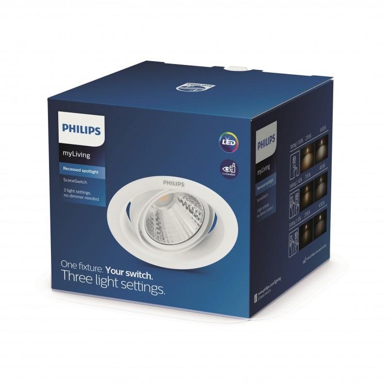 PH 59555/31/EO Pomeron SVÍTIDLO PODHLEDOVÉ LED 5W 330lm 2700K stmívatelné, bílá - PHILIPS (915005808501)