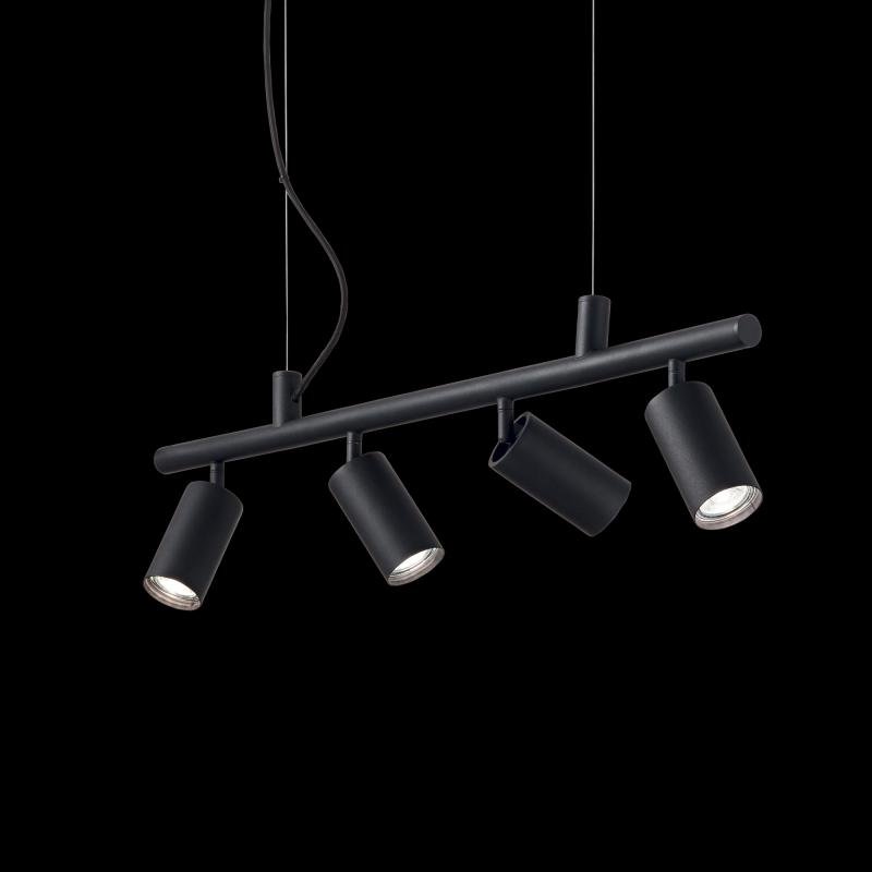 ILUX 231341 Závěsné svítidlo DYNAMITE SP4 NERO - IDEALLUX