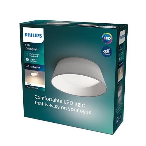 PH 8718699777371 DAWN SVÍTIDLO STROPNÍ LED 14W 1100lm 3000K, šedá - PHILIPS (929002514901) (obrázek 3)