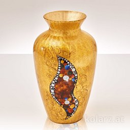 Obrázek pro produkt Váza Anfora Home KISS 20cm 24 karát.zlato - KOLARZ