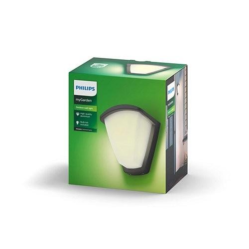 PH 17383/93/PN Kiskadee SVÍTIDLO VENKOVNÍ NÁSTĚNNÉ E27 max. 42W, IP44, antracit - PHILIPS (915005553501) (obrázek 3)
