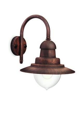 PH 01652/06/PN Raindrop SVÍTIDLO VENKOVNÍ NÁSTĚNNÉ E27 max. 60W, IP44, bronz - PHILIPS (915005693401)