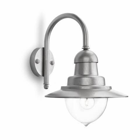 PH 01652/52/PN Raindrop SVÍTIDLO VENKOVNÍ NÁSTĚNNÉ E27 max. 60W, IP44, hliník - PHILIPS (915005693501)