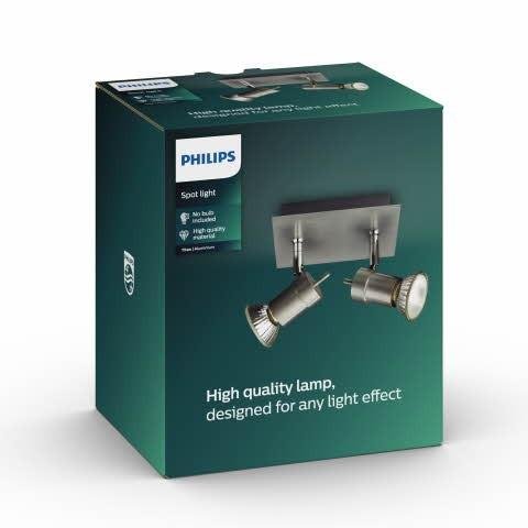 PH 55082/48/PN TITAN SVÍTIDLO BODOVÉ 2xGU10 max. 50W 230V, hliník - PHILIPS (915000873302) (obrázek 2)