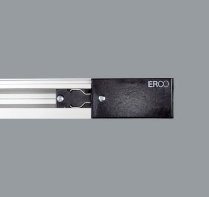 ERCO 1079320000 Napájení pro 3-fázovou lištu pravé černé - ERCO