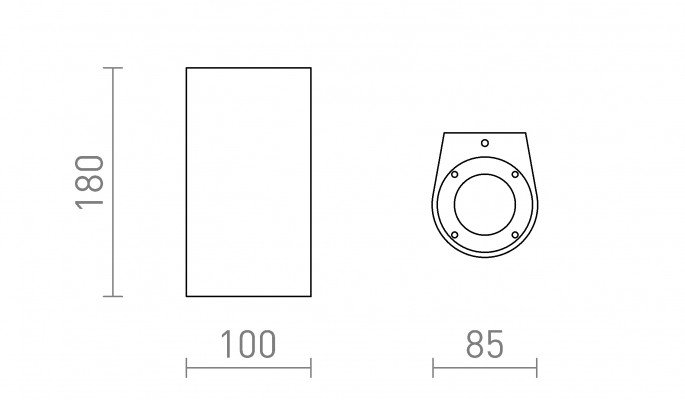 RED R13792 GRANITA II nástěnná beton/dekor světlý granit 230V LED GU10 5W IP65 - RED - DESIGN RENDL (obrázek 5)