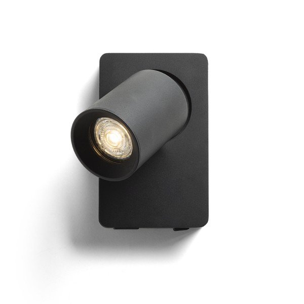 RED R13764 VOLTERA USB nástěnná černá 230V GU10 50W - RED - DESIGN RENDL