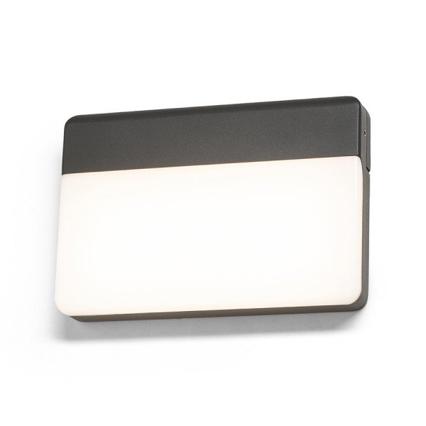 RED R13756 Svítidlo GAVIN nástěnná antracitová mléčný akryl 230V LED 13W IP65 3000K - RED - DESIGN RENDL (obrázek 2)