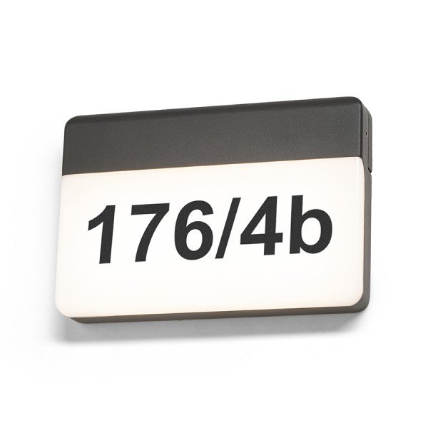 RED R13756 Svítidlo GAVIN nástěnná antracitová mléčný akryl 230V LED 13W IP65 3000K - RED - DESIGN RENDL (obrázek 4)