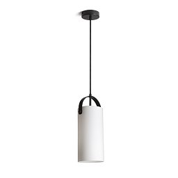 Obrázek pro produkt JULIETTA 31 závěsná opálové sklo/černá 230V E27 20W - RED - DESIGN RENDL
