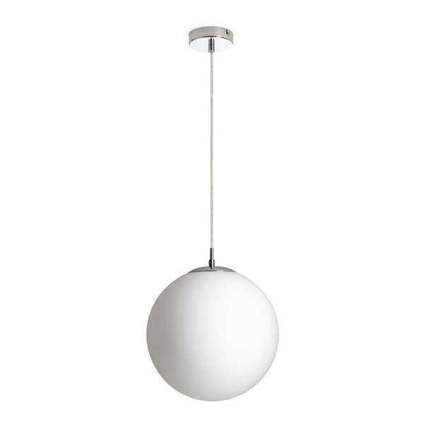RED R13747 LUNA 30 závěsná opálové sklo/chrom 230V LED E27 15W - RED - DESIGN RENDL