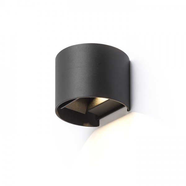 RED R13737 AKCE - TITO R DIMM nástěnná černá 230V LED 2x3W IP65 3000K - RED - DESIGN RENDL