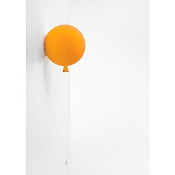 Obrázek pro produkt Nástěnné svítidlo MEMORY žluté lesklé, průměr skla 25cm, 15W E27 úsporná - BROKIS C