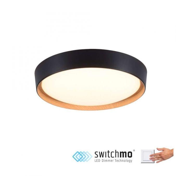 LD 14347-18 EMILIA Svítidlo přisazené 28,8W 3000K 4000lm černé - LEUCHTEN DIREKT / JUST LIGHT