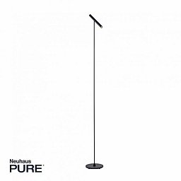 Obrázek pro produkt Stojací lampa PURE-TUTUA LED 6W 3000K Ra90 660lm černá stmívatelná - PAUL NEUHAUS