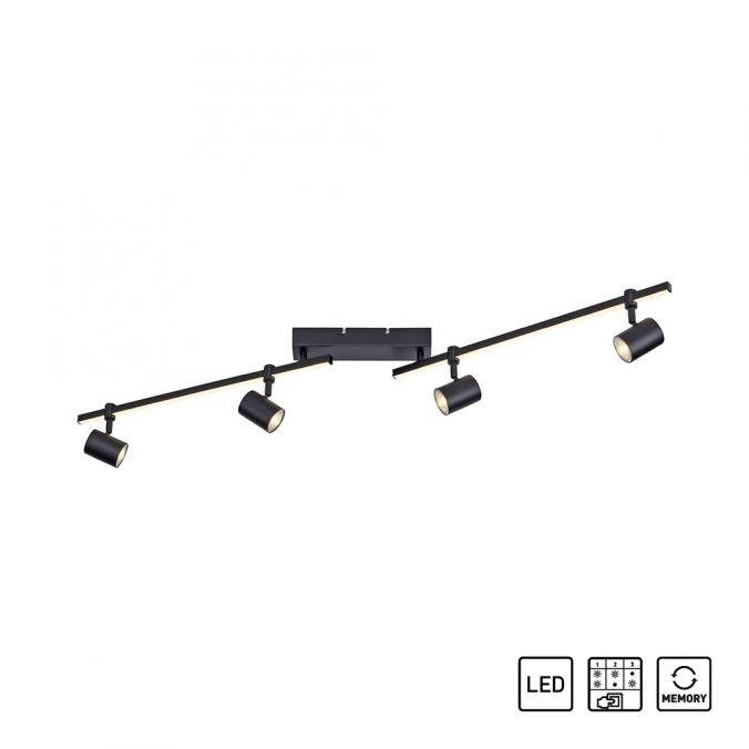 Levně PN 6525-18 Stropní svítidlo BARIK 4x GU10 4,50W 3000K + 1x LED 10W 3000K - PAUL NEUHAUS