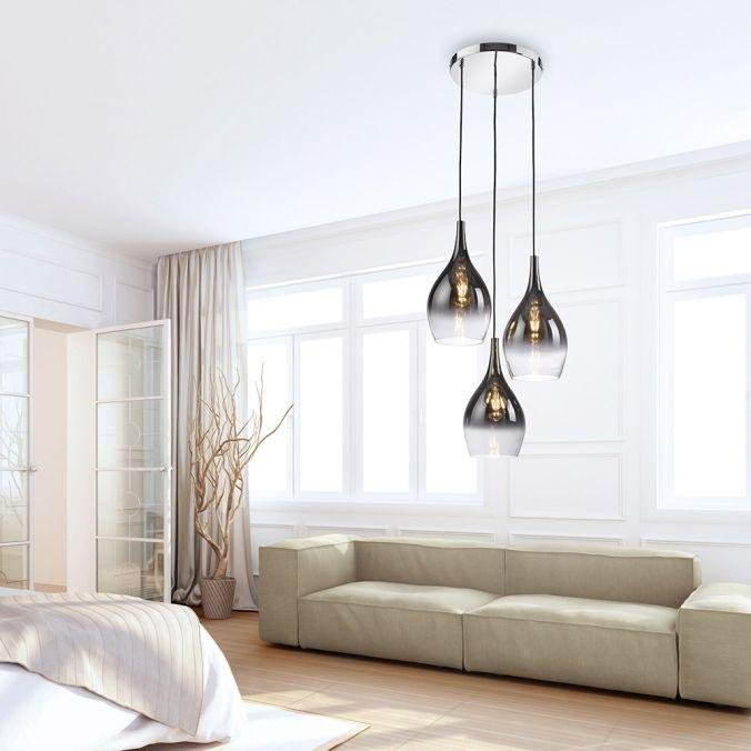 PN 2062-17 Závěsné svítidlo PILUA chrom 3x E27 40W - PAUL NEUHAUS (obrázek 2)