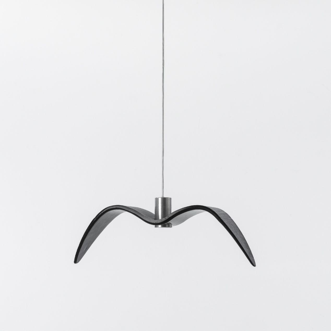 Levně BRO PC00964_002 Night Birds, závěsné svítidlo, 5W LED, šedé kouřové sklo, délka 61cm - BROKIS A