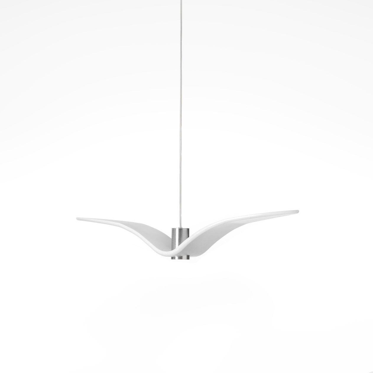 Levně BRO PC00962_001 Night Birds, závěsné svítidlo, 5W LED, opal / opaktní sklo, délka 78cm - BROKIS A