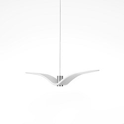 Obrázek pro produkt Night Birds, závěsné svítidlo, 5W LED, opal / opaktní sklo, délka 78cm - BROKIS A