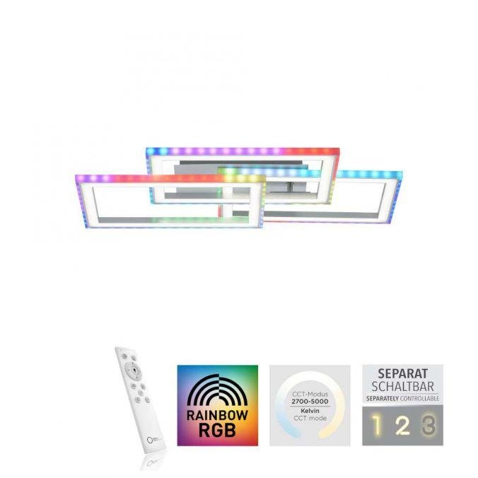 LD 14636-55 FELIX60 LED stropní svítidlo otočné, stříbrná barva, RGB Rainbow, stmívatelné RGB+2700-5000K - LEUCHTEN DIREKT / JUST LIGHT