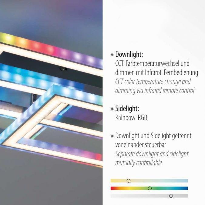 LD 14636-55 FELIX60 LED stropní svítidlo otočné, stříbrná barva, RGB Rainbow, stmívatelné RGB+2700-5000K - LEUCHTEN DIREKT / JUST LIGHT (obrázek 3)
