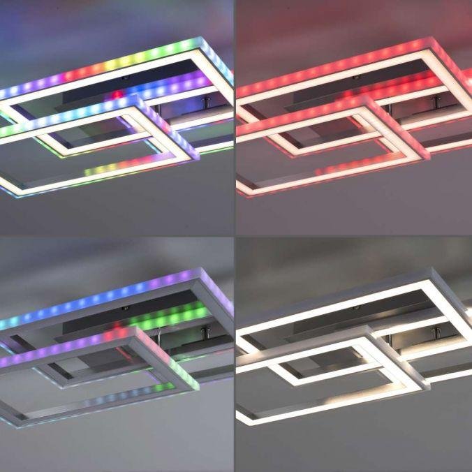LD 14636-55 FELIX60 LED stropní svítidlo otočné, stříbrná barva, RGB Rainbow, stmívatelné RGB+2700-5000K - LEUCHTEN DIREKT / JUST LIGHT (obrázek 10)